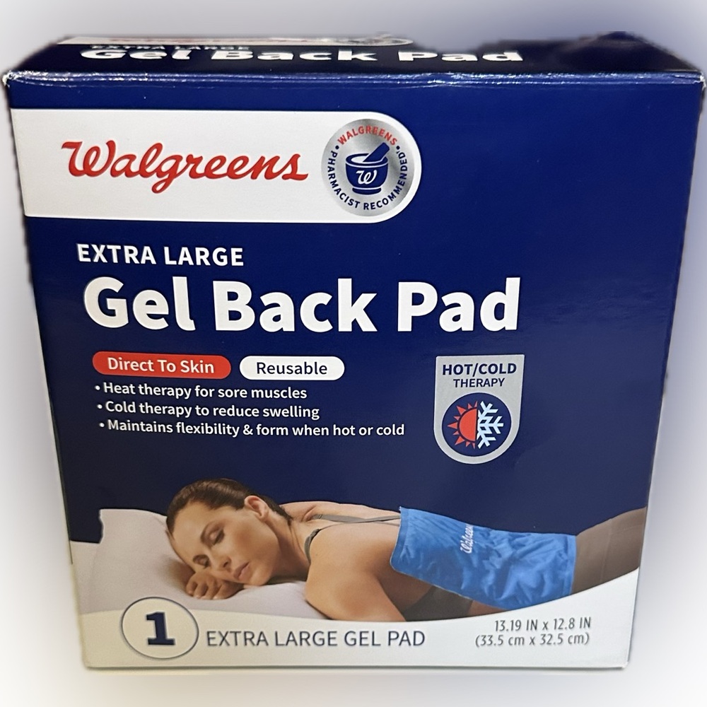 XL HOT COLD GEL BACK PAD PACK SPORTS THERAPY MUSCLES SWELLING INJURY TREATMENT